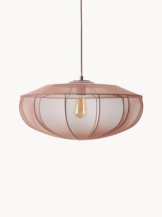 23.62 Inch Tulle Pendant Light - Red