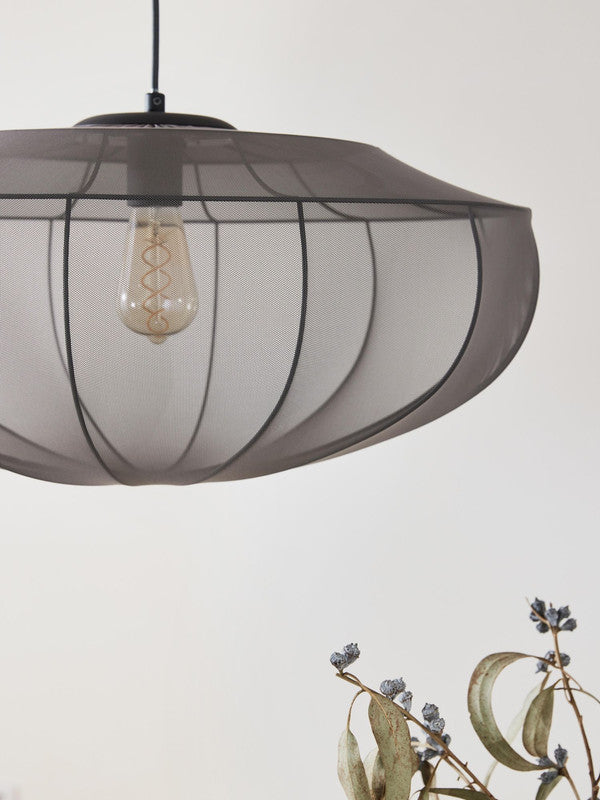 23.62 Inch Tulle Pendant Light - Gray