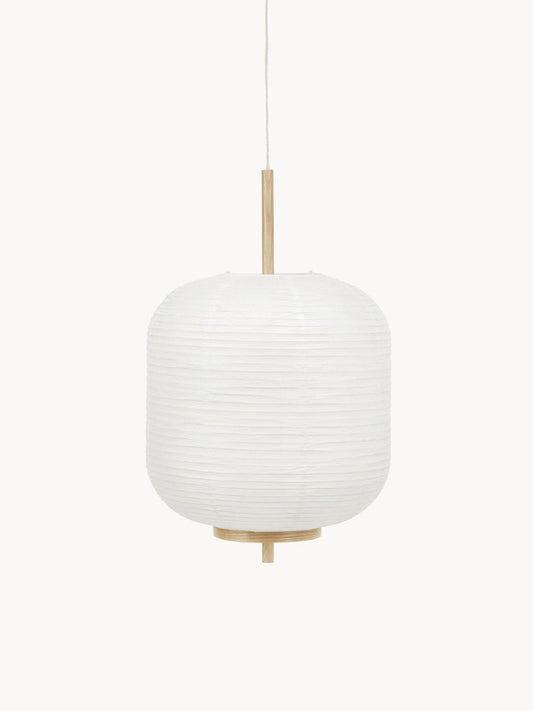 13.78 Inch Rice Paper Design Pendant Light