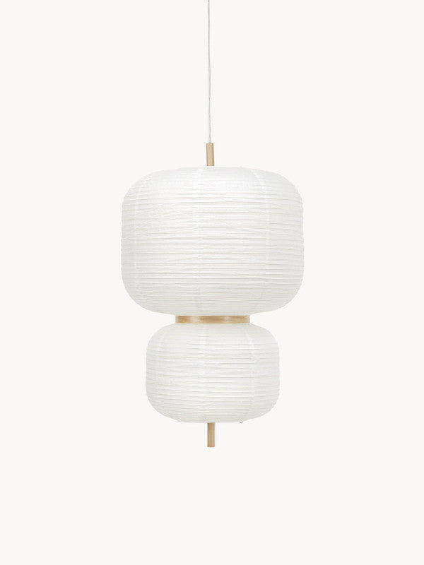 15.75 Inch Rice Paper Design Pendant Light