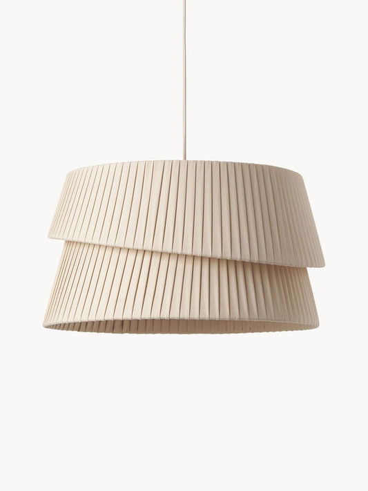 17.72 Inch Classic Pendant Light With Asymmetrical Lampshade